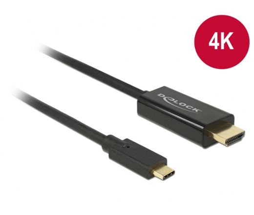 DELOCK kábel USB Type-C male to HDMI male (DP Alt Mode) 4K 30Hz, 2m