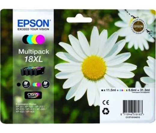 Patron Epson T1816 XL Multipack Claria (C,M,Y,B)