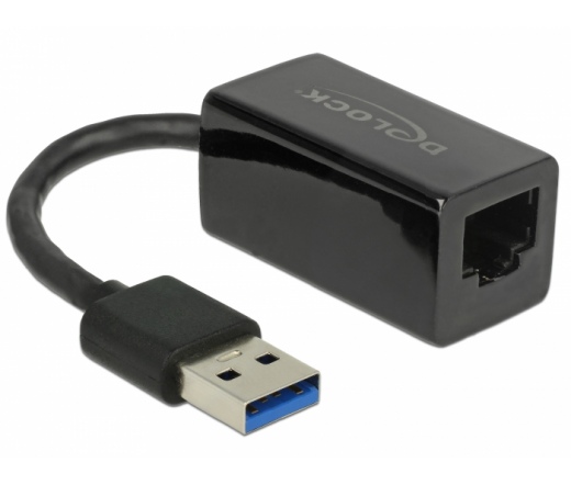 DELOCK Átalakító USB 3.0 to Gigabit LAN kompakt, fekete