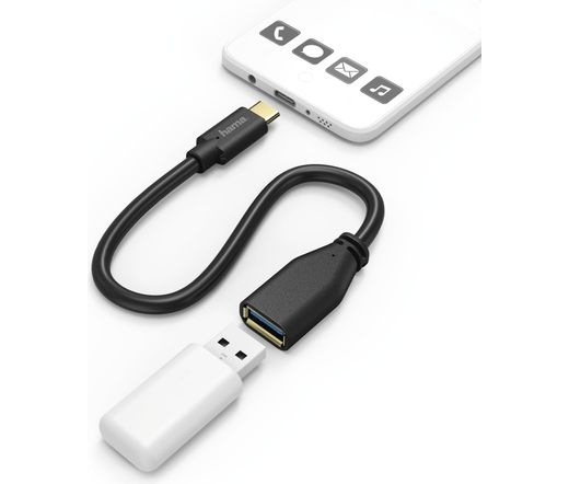 HAMA FIC E3 USB Type-C OTG adapter 0,15m