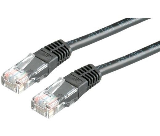 Cable ROLINE UTP CAT5e patch 5m fekete