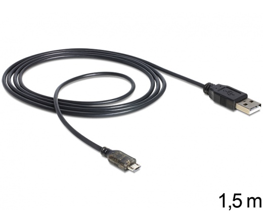 DELOCK USB data- and power cable with LED indication (83272)