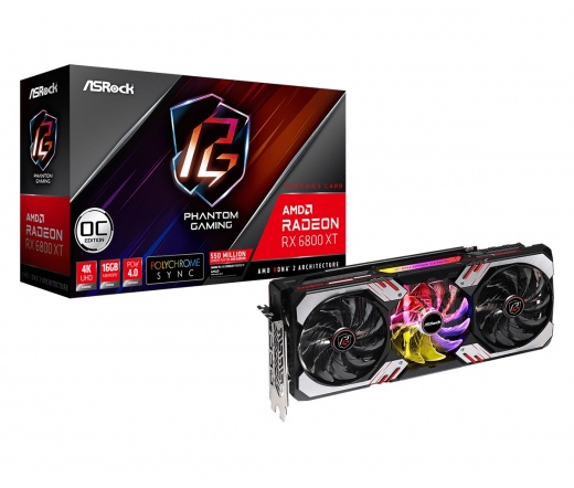 VGA ASROCK Radeon RX 6800 XT Phantom Gaming D 16GB GDDR6 PCIe 4.0 3x DisplayPort 1x HDMI OC VGA