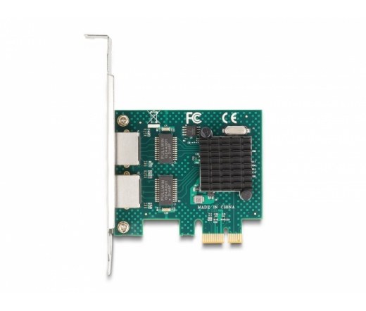 DELOCK PCI Express x1 Card to 2 x RJ45 Gigabit LAN BCM