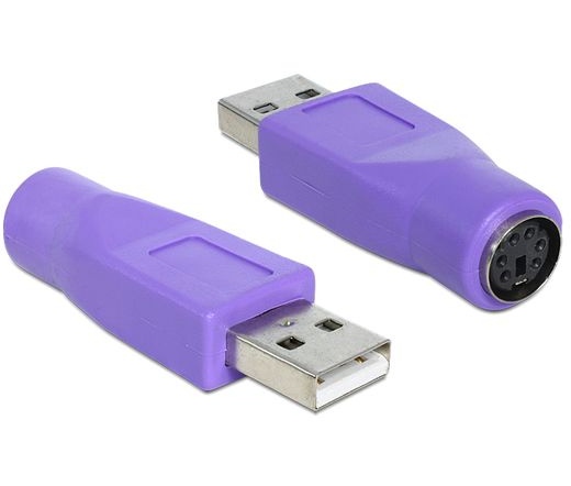 DELOCK Adapter PS/2 female > USB-A male (65461)