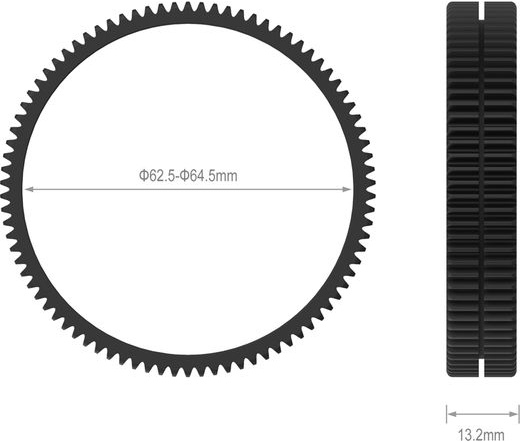 SMALLRIG Seamless Focus Gear Ring 62.5-64.5