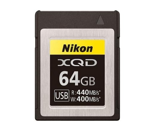 XQD MEMORY CARD 64GB NIKON 400MB/s írási 440 MB/s olvasási sebesség