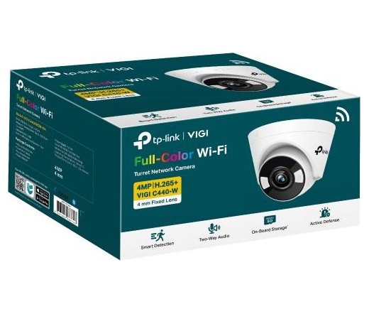 TP-LINK Vigi C440-W 4MP Full-Color Wi-Fi Turret Network Camera (4mm)