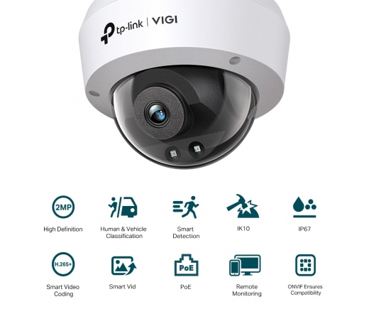 TP-LINK Vigi C220I 2MP IR Dome Network Camera (2.8mm)