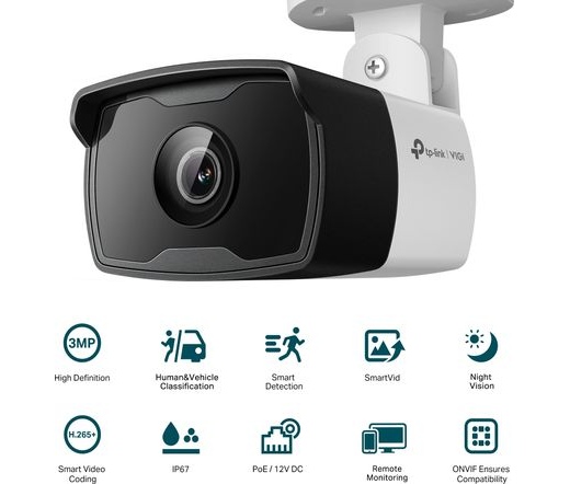 TP-LINK Vigi C330I 3MP Outdoor IR Bullet Network Camera (2.8mm)