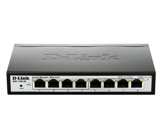 NET D-LINK DGS-1100-08 8-port Gigabit EasySmart switch