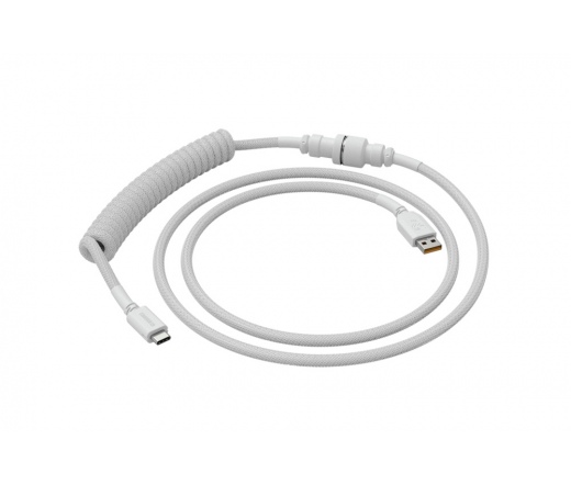 GLORIOUS spirálkábel USB-C fehér