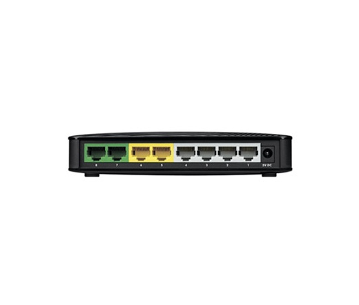 NET ZYXEL GS-108S 8-Port Desktop Gigabit Ethernet Media Switch