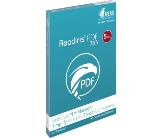 CANON IRIScan Readiris PDF Family 365 - 5lic Win - Box PDF Manager