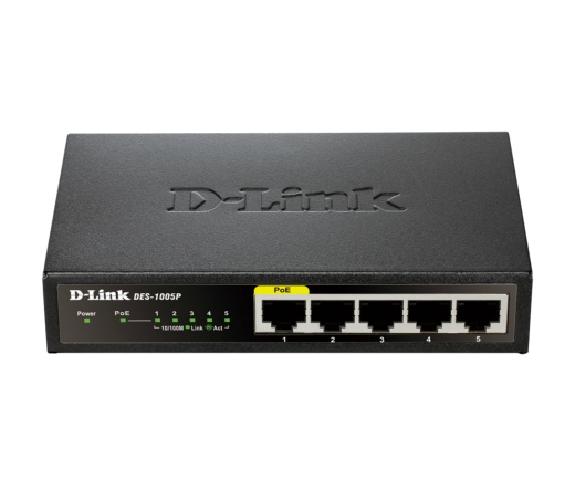 NET D-LINK DES-1005P/E 5x100Mbps Switch PoE