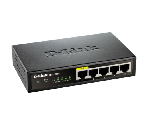 NET D-LINK DES-1005P/E 5x100Mbps Switch PoE