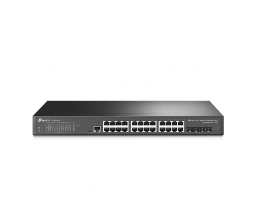 TP-LINK TL-SG3428X JetStream 24-Port Gigabit L2+ Menedzselhető switch 4 x 10GE SFP+ Slottal