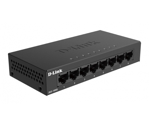 D-LINK DGS-108GL/E 8-Port Gigabit Unmanaged Desktop Switch