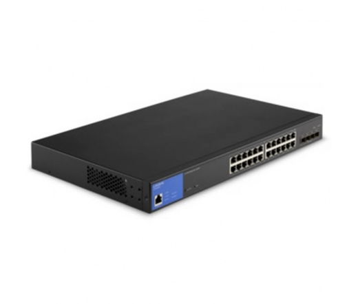 LINKSYS 24-Port Managed Gigabit PoE+ Switch with 4 10G SFP+ Uplinks 410W TAA Compliant