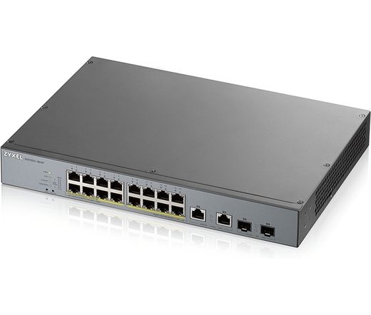 NET ZYXEL Switch GS1350-18HP, 18 Port managed CCTV PoE, long range, 250W