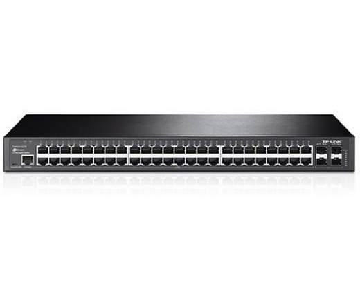 TP-LINK TL-SG3452 JetStream 48-Port Gigabit L2 Menedzselhető Switch 4 SFP bővítőhellyel