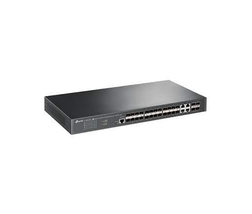 TP-LINK TL-SG3428XF JetStream 24-Port Gigabit L2+ Menedzselhető switch 4 x 10GE SFP+ Slottal