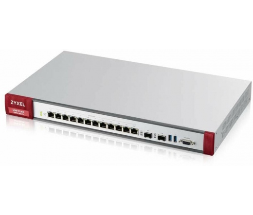 ZyXEL USGFLEX700 12xGbE LAN/DMZ 2xSFP 2xUSB port Tűzfal