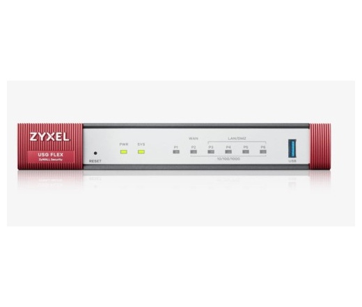 ZyXEL USGFLEX100 4xGbE LAN/DMZ 1xWAN 1xSFP 1xUSB port Tűzfal