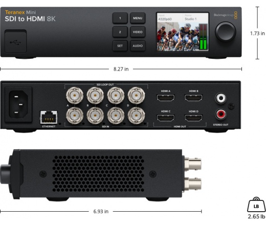 BLACKMAGIC DESIGN Teranex Mini - SDI to HDMI 8K