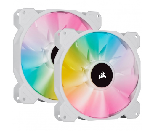 CORSAIR iCue SP140 RGB ELITE Performance 140mm White PWM Dual-Pack