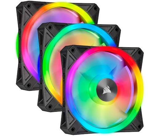 COOLER Corsair iCUE QL120 RGB 120mm PWM Triple Fan with Lighting Node CORE