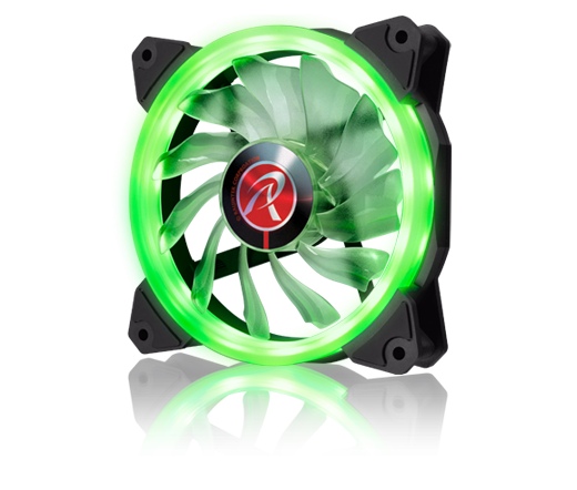 COOLER RAIJINTEK Iris 12cm PWM LED Zöld