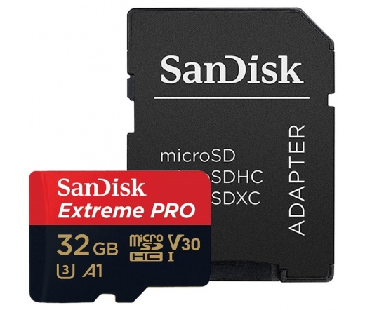 SANDISK Extreme MicroSDHC  + adapter 32GB