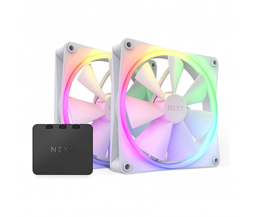 NZXT F140 RGB Core - Twin Pack w/Ctrl - White