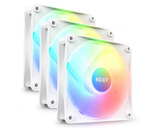 NZXT F120 RGB Core - Triple Pack w/Ctrl - White