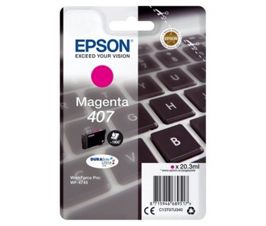 Patron Epson WF-4745 SERIES INK CARTRIDGE L Magenta (C13T07U340)