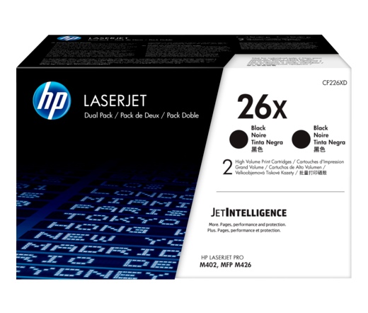 HP Toner No26X Black Dual Pack (CF226X)