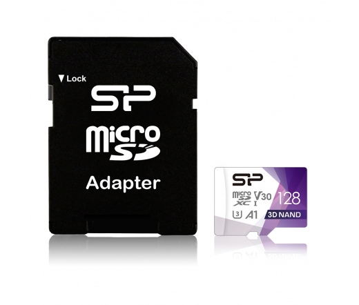 Card MICRO SDXC Silicon Power Superior Pro 128GB - C10,UHS-I U3, A1, V30