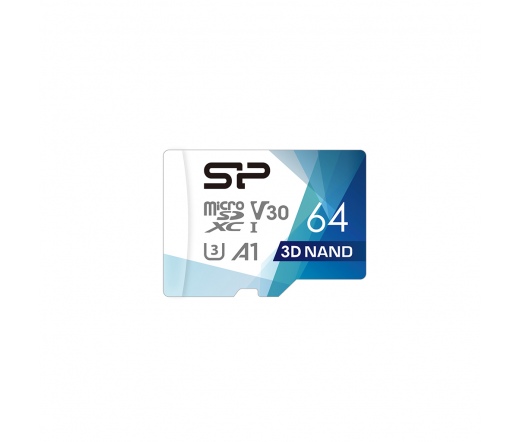 Card MICRO SDXC Silicon Power Superior Pro 64GB - C10,UHS-I U3, A1, V30