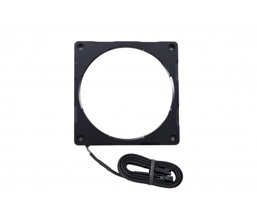 COOLER PHANTEKS Halos Lux Digital rács 12cm RGB LED alu fekete