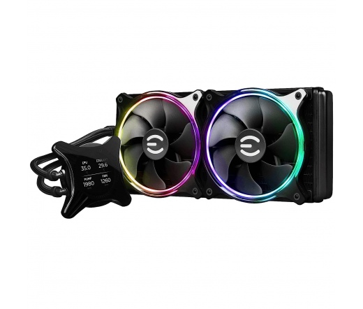 EVGA CLCx All-In-One LCD 2x140mm PWM ARGB Fans 280mm