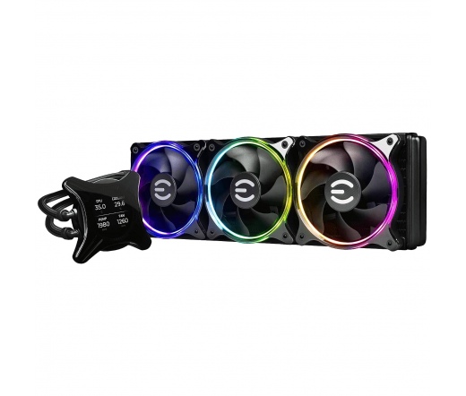 EVGA CLCx All-In-One LCD 3x120mm PWM ARGB Fans 360mm