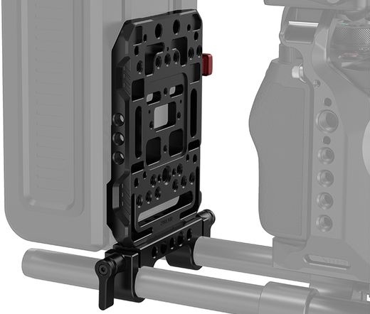 SMALLRIG V Mount Battery Plate with Dual 15mm Rod Clamp 3016