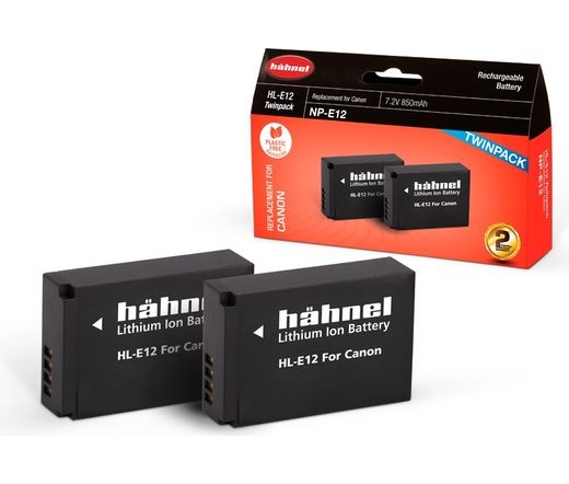 HAHNEL HL-E12 Twin Pack akkumulátor 2 db/csomag (Canon 850 mAh)