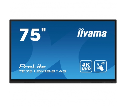 IIYAMA ProLite TE7512MIS-B1AG 75" Interactive 4K UHD Touchscreen