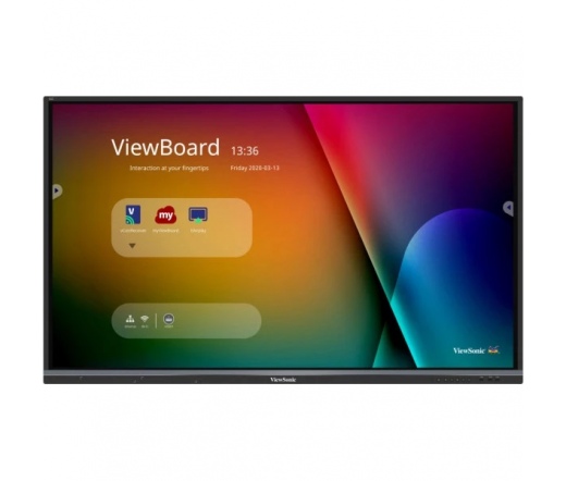 VIEWSONIC IFP6550-3 Interaktív kijelző, 65", UHD, IR multi-touch(20 érintés),350CD/M2, 3XHDMI,VGA,RS232,LAN,USB