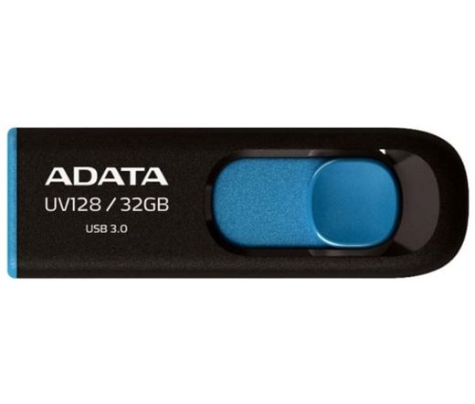 Pendrive 64GB Adata UV128 Fekete-Kék USB3.0