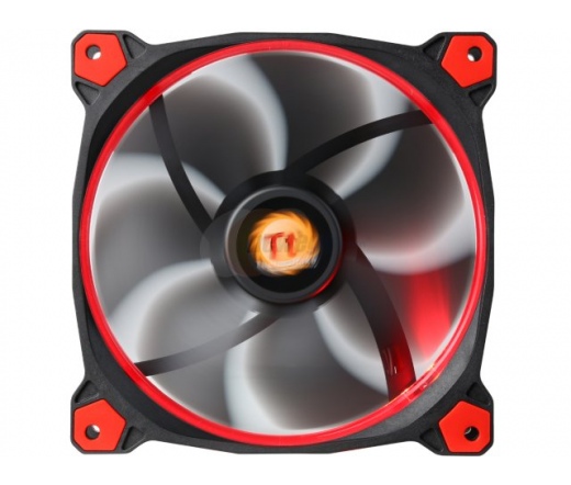 COOLER THERMALTAKE Riing 12, 120mm LED Piros