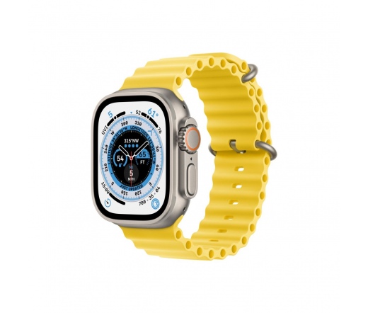 APPLE Watch Ultra 49mm Cellular titántok, sárga óceán szíj