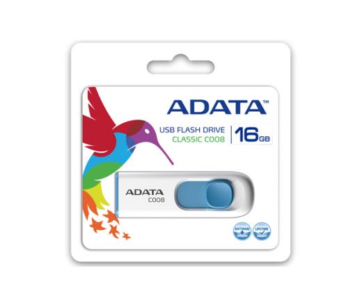 Pendrive 16GB Adata Classic C008 Fehér+Kék USB2.0